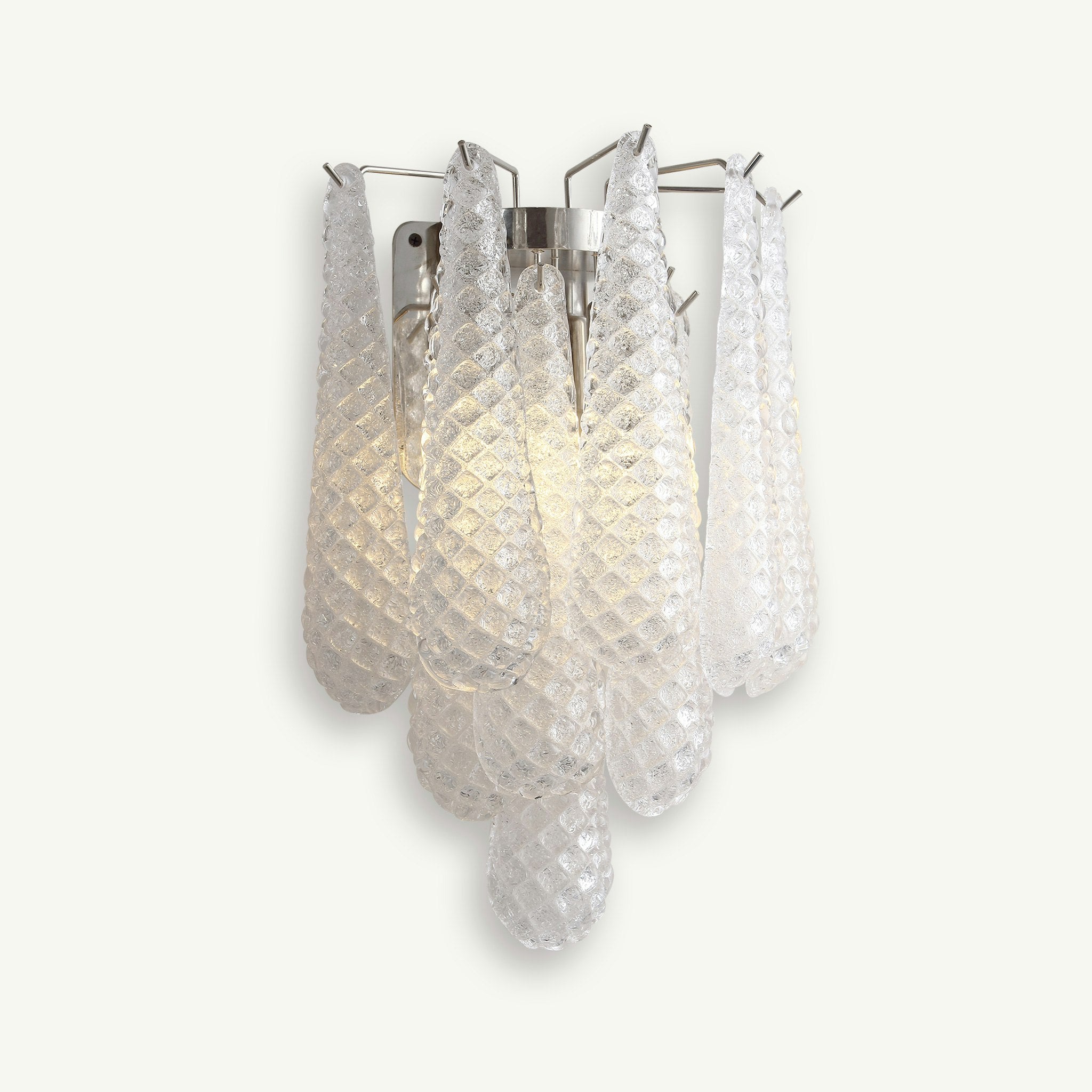 Pluvia Art Glass Wall Sconce