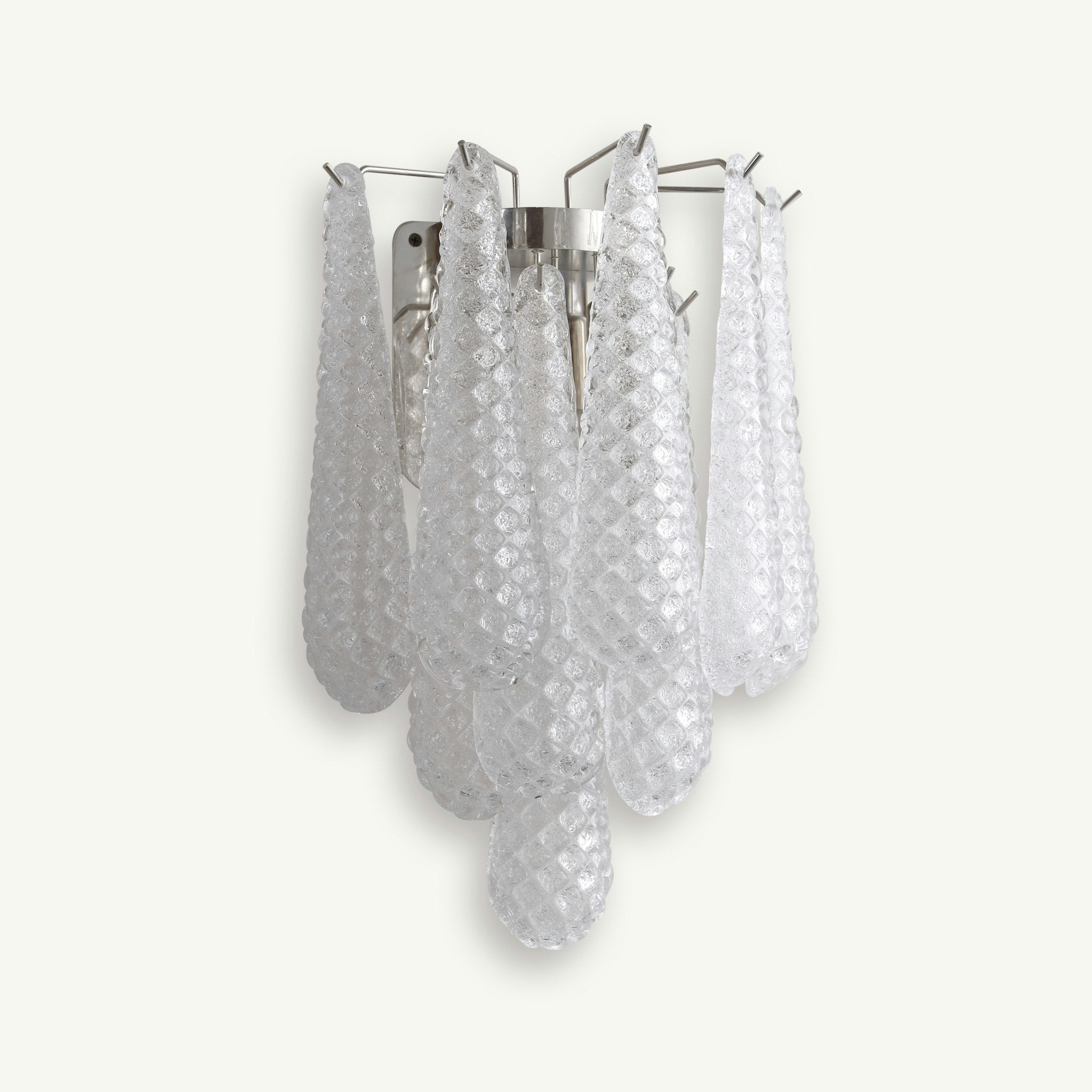 Pluvia Art Glass Wall Sconce