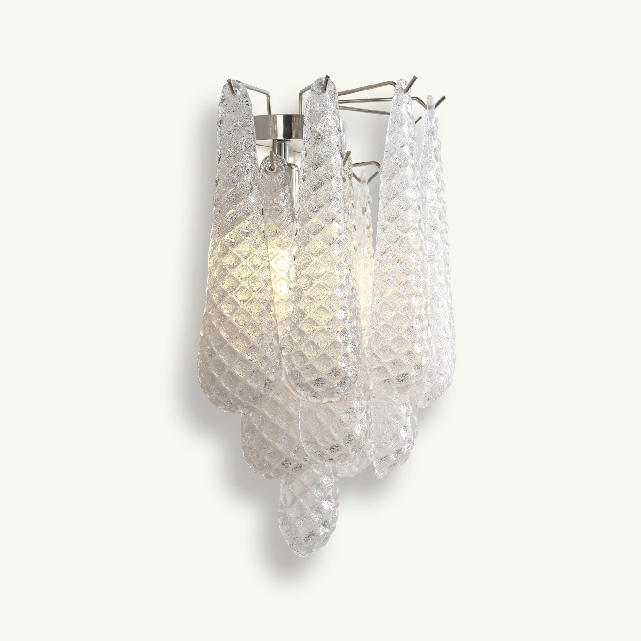 Pluvia Art Glass Wall Sconce