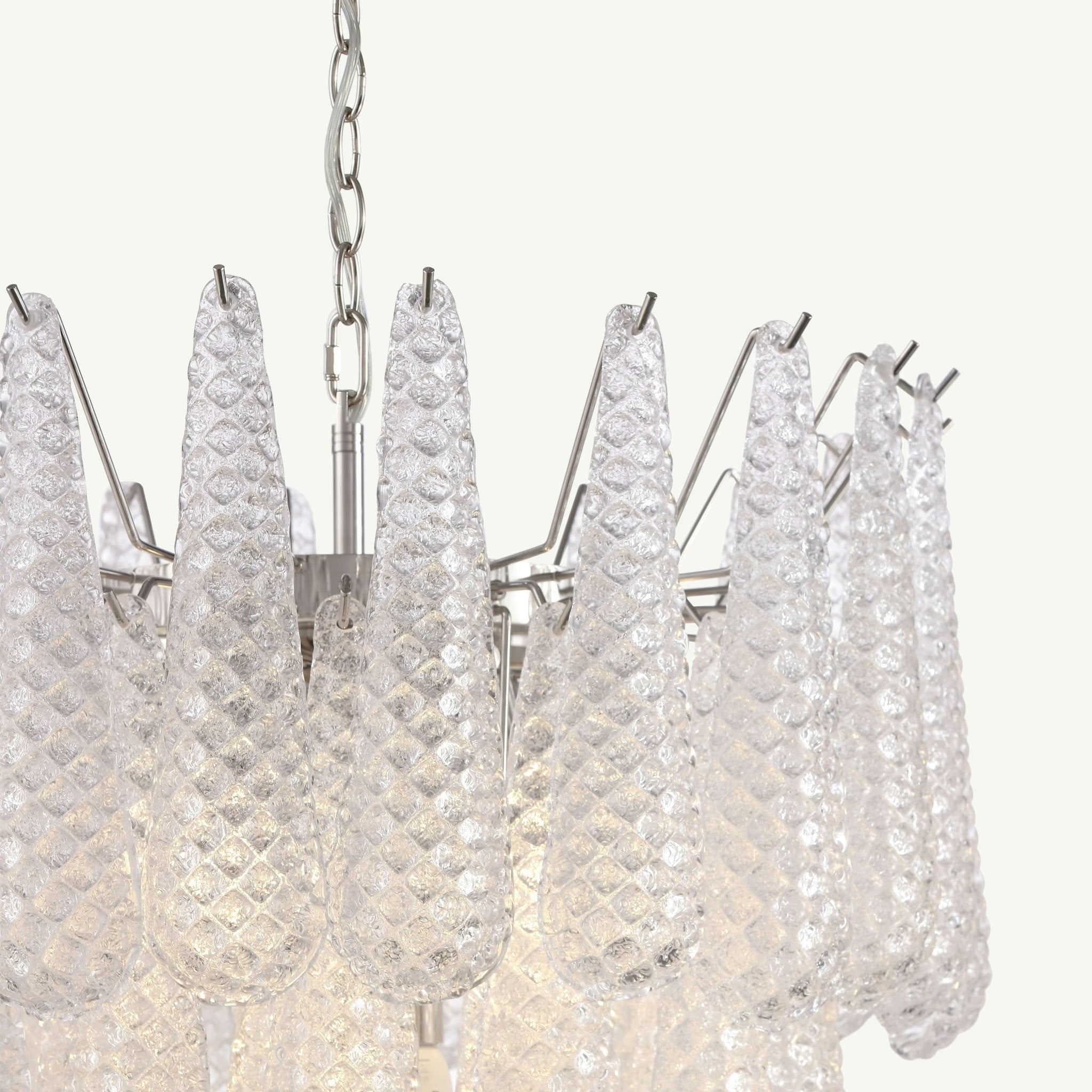 Pluvia Art Glass Chandelier 23.6"