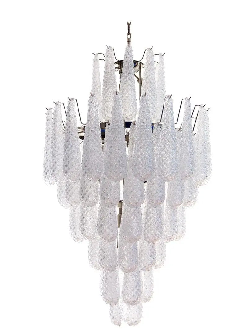 Pluvia Art Transparent Glass Chandelier – 85 Glasses