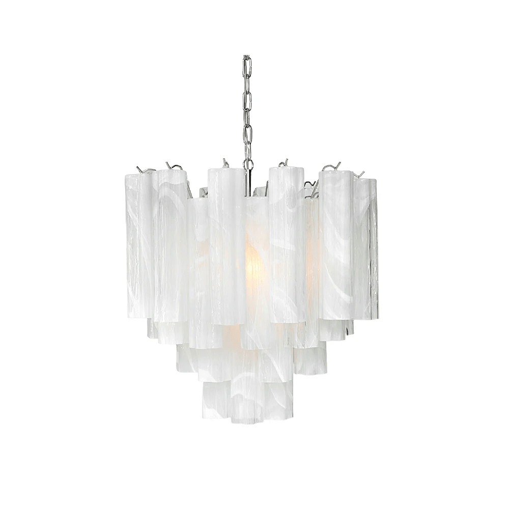 Pastel Art Glass Tubes Chandelier