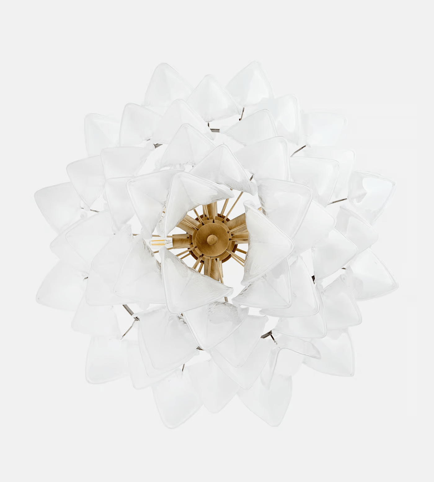 Anthesis Art White Glass Chandelier