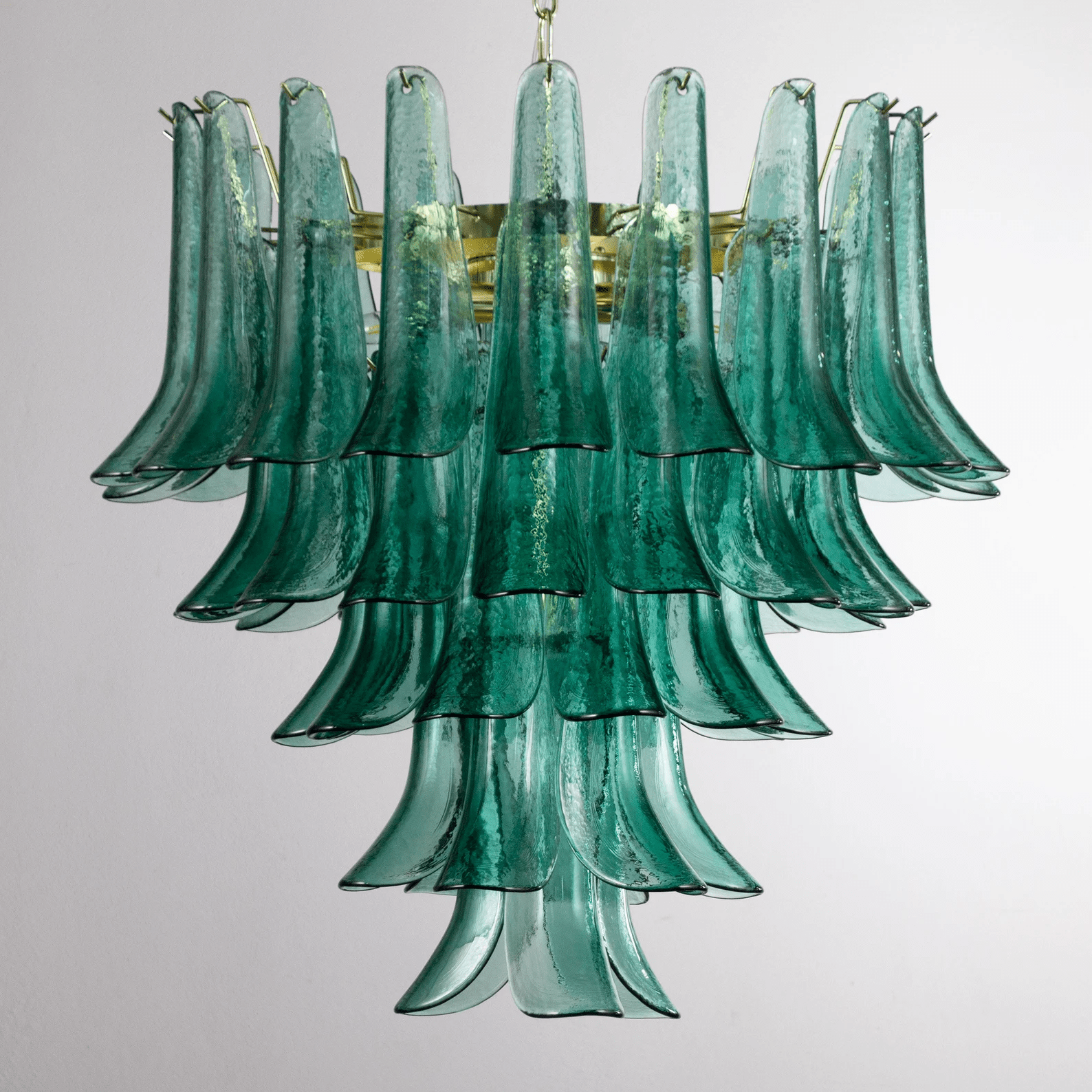 Anthesis Art Glass Chandelier- Blue
