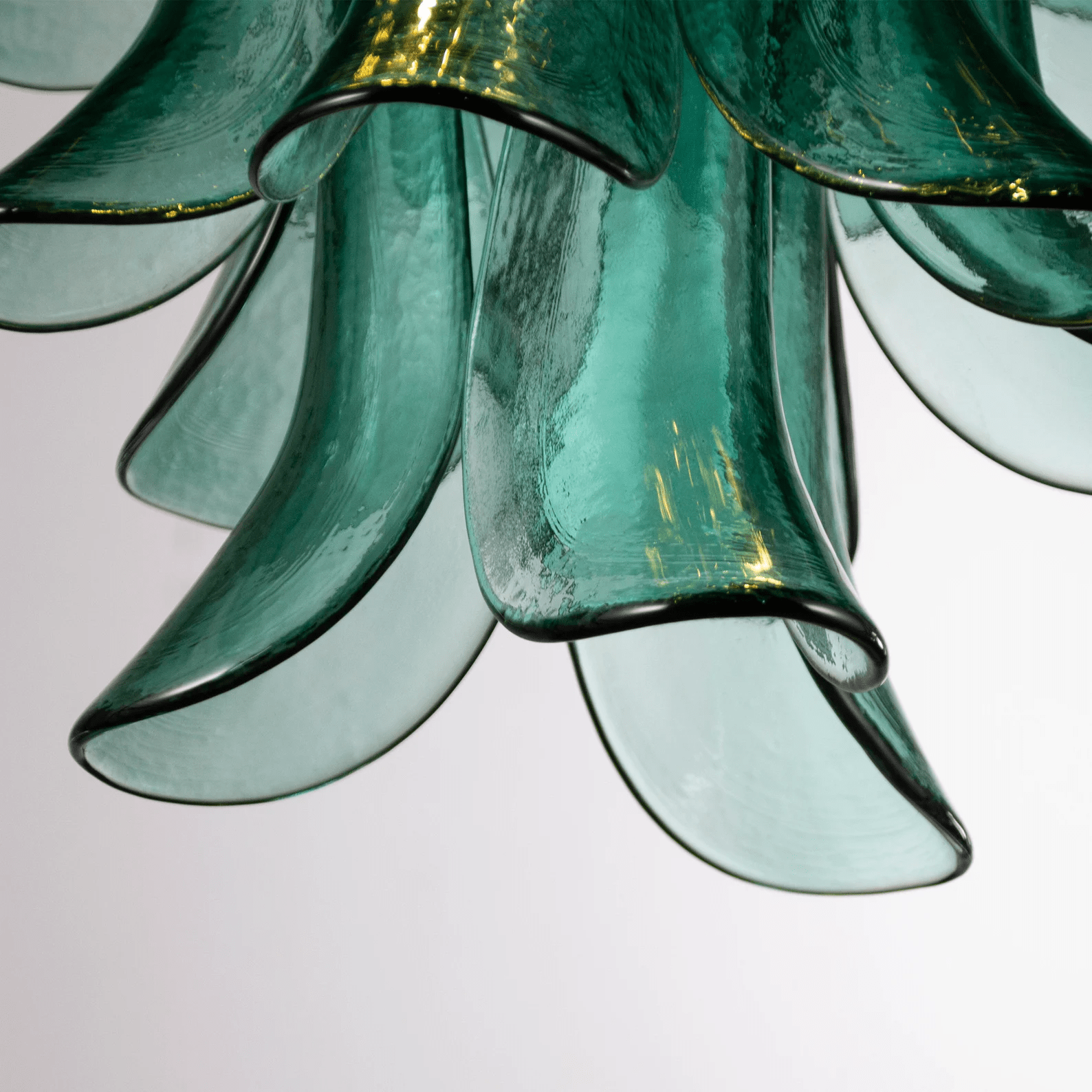 Anthesis Art Glass Chandelier- Blue