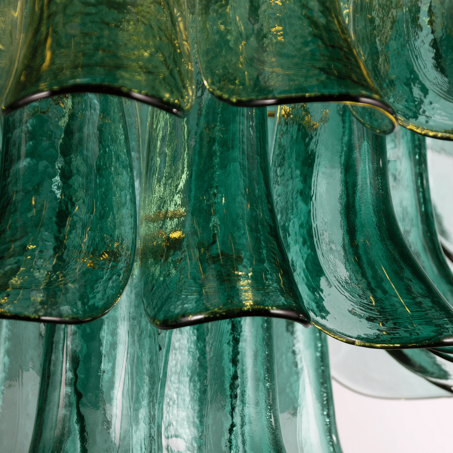 Anthesis Art Glass Chandelier- Blue