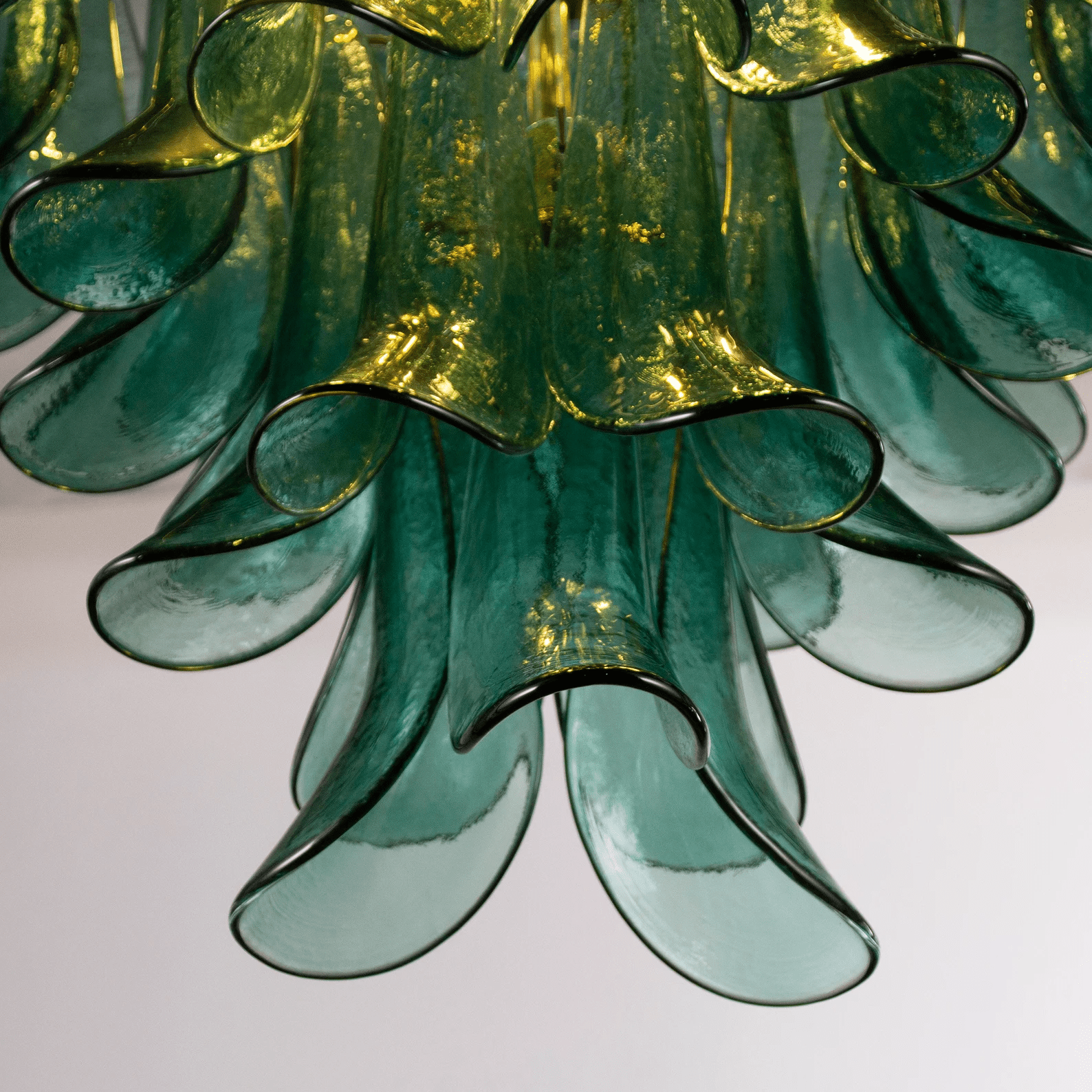 Anthesis Art Glass Chandelier- Blue