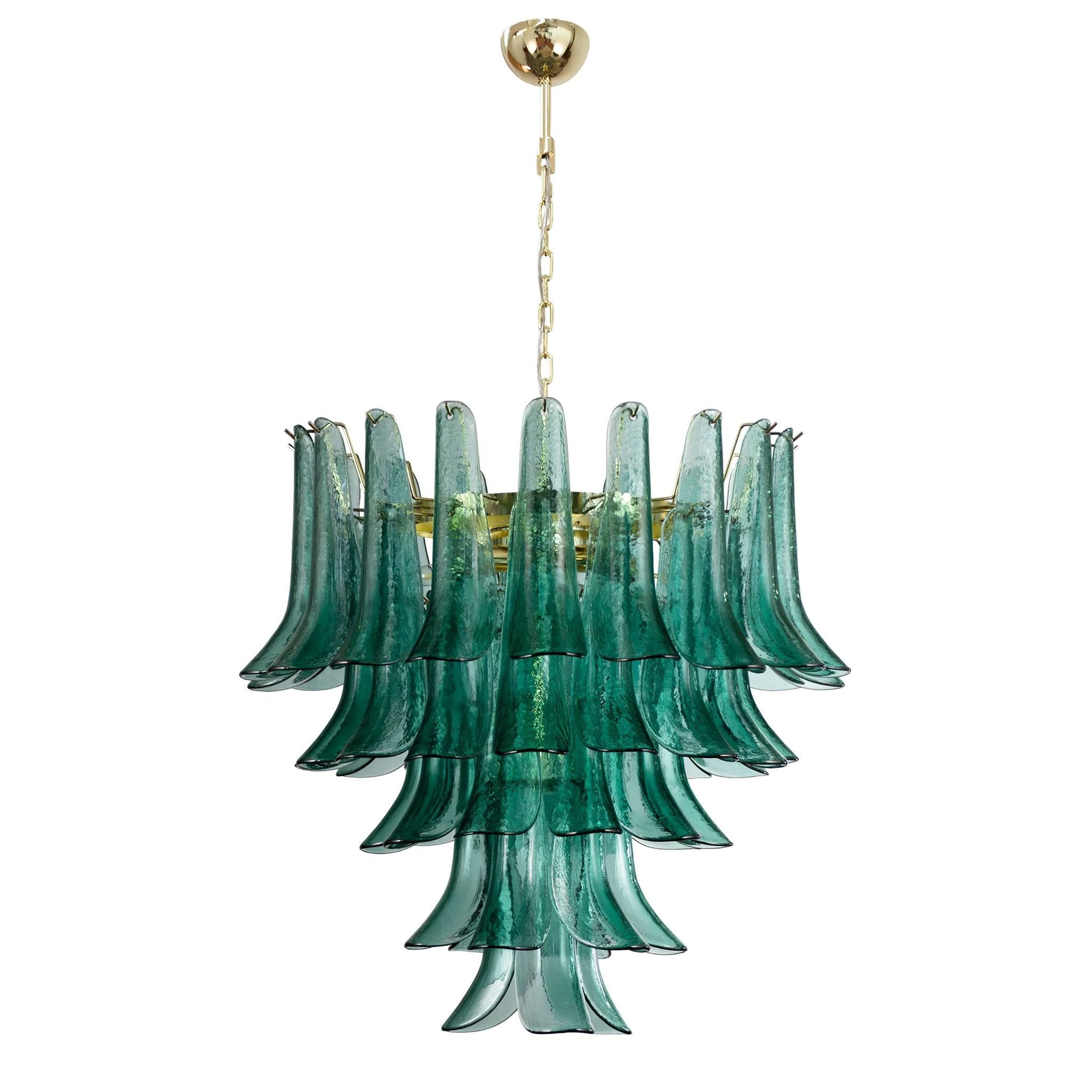 Anthesis Art Glass Chandelier- Blue