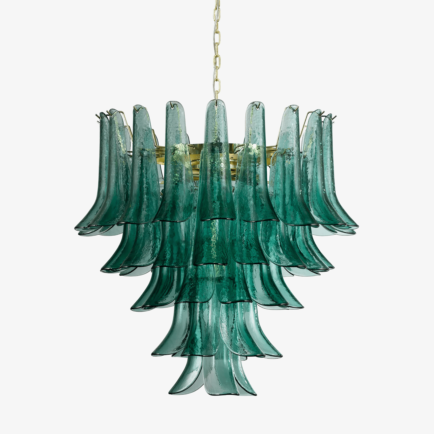 Anthesis Art Glass Chandelier- Blue