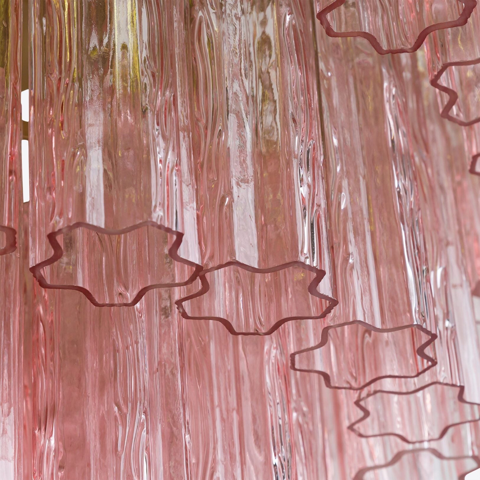 Pastel Art Medium Glass Chandelier 28"