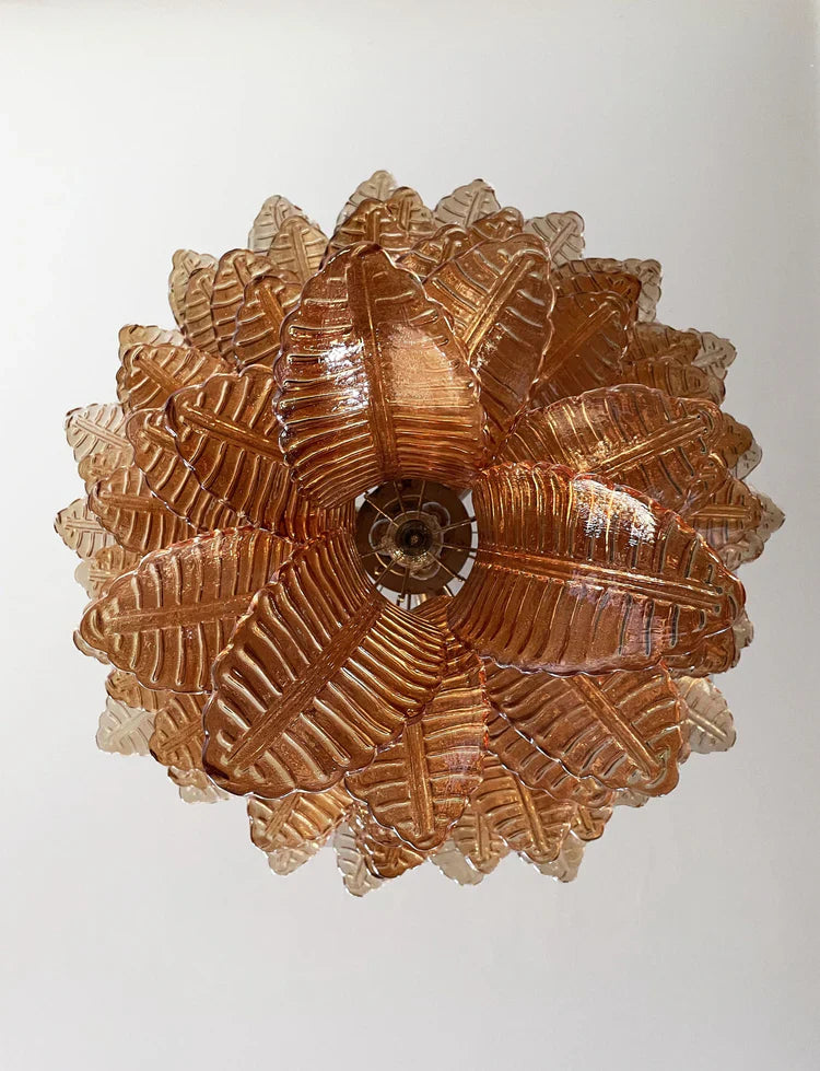 Folia Art Leaf Glass Chandelier