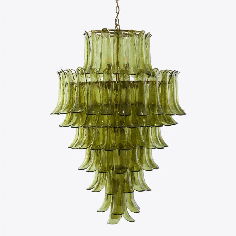 Anthesis Art Green Glass Chandelier