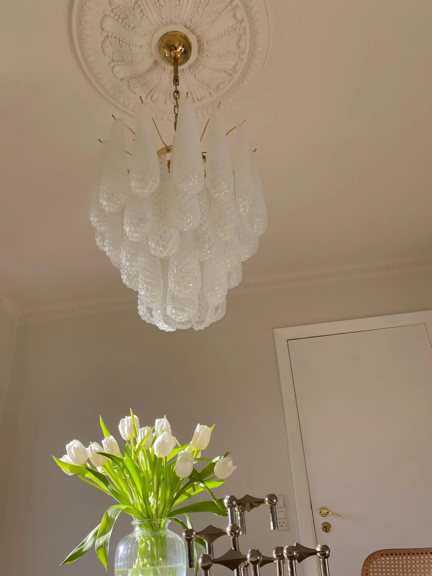 Pluvia Art Glass Chandelier -41 Glasses