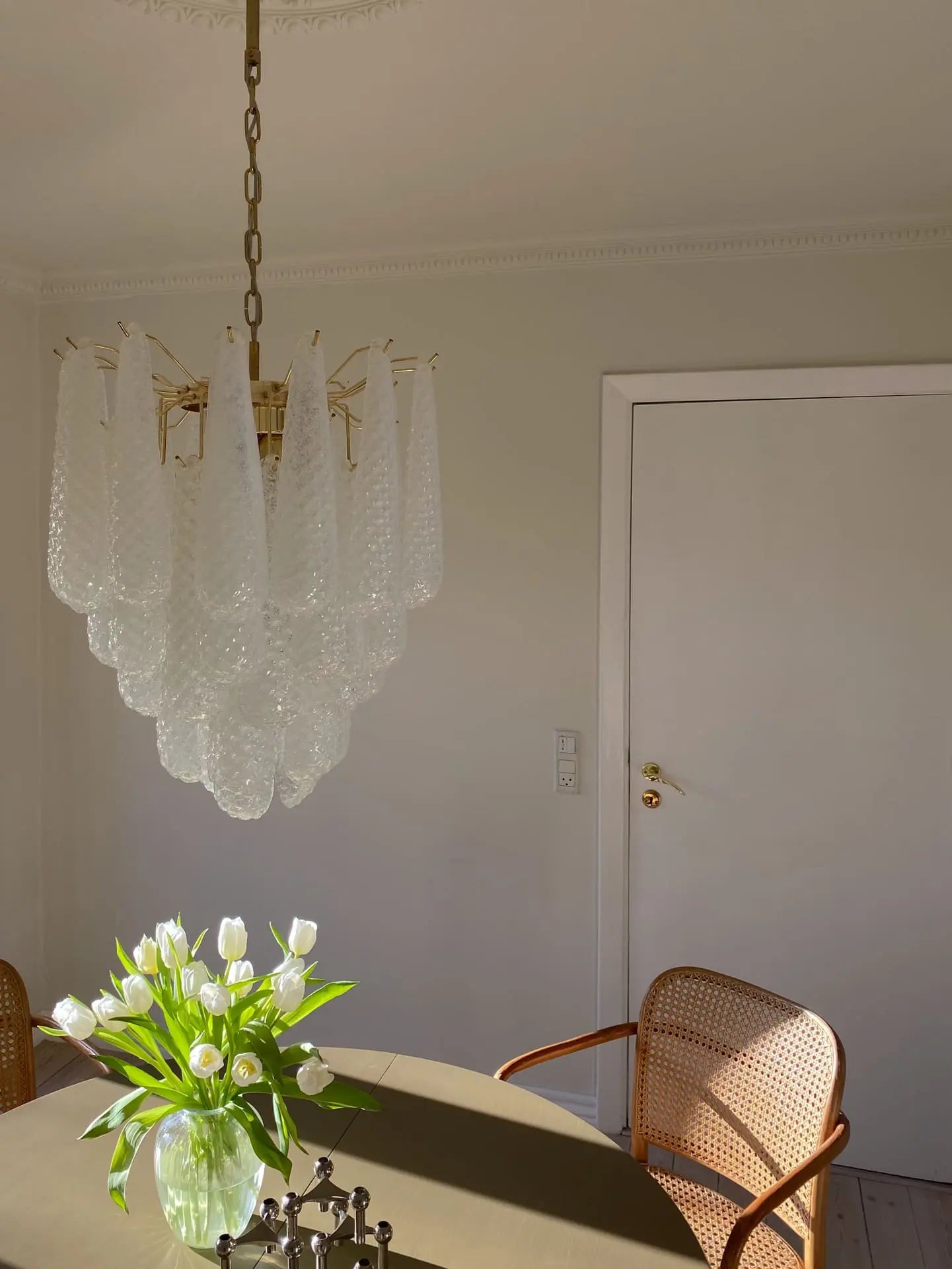 Pluvia Art Glass Chandelier -41 Glasses
