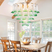 Anthesis Art Glass Petal Chandelier