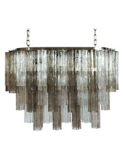 Pastel Art Glass Chandelier – 62 Tubes