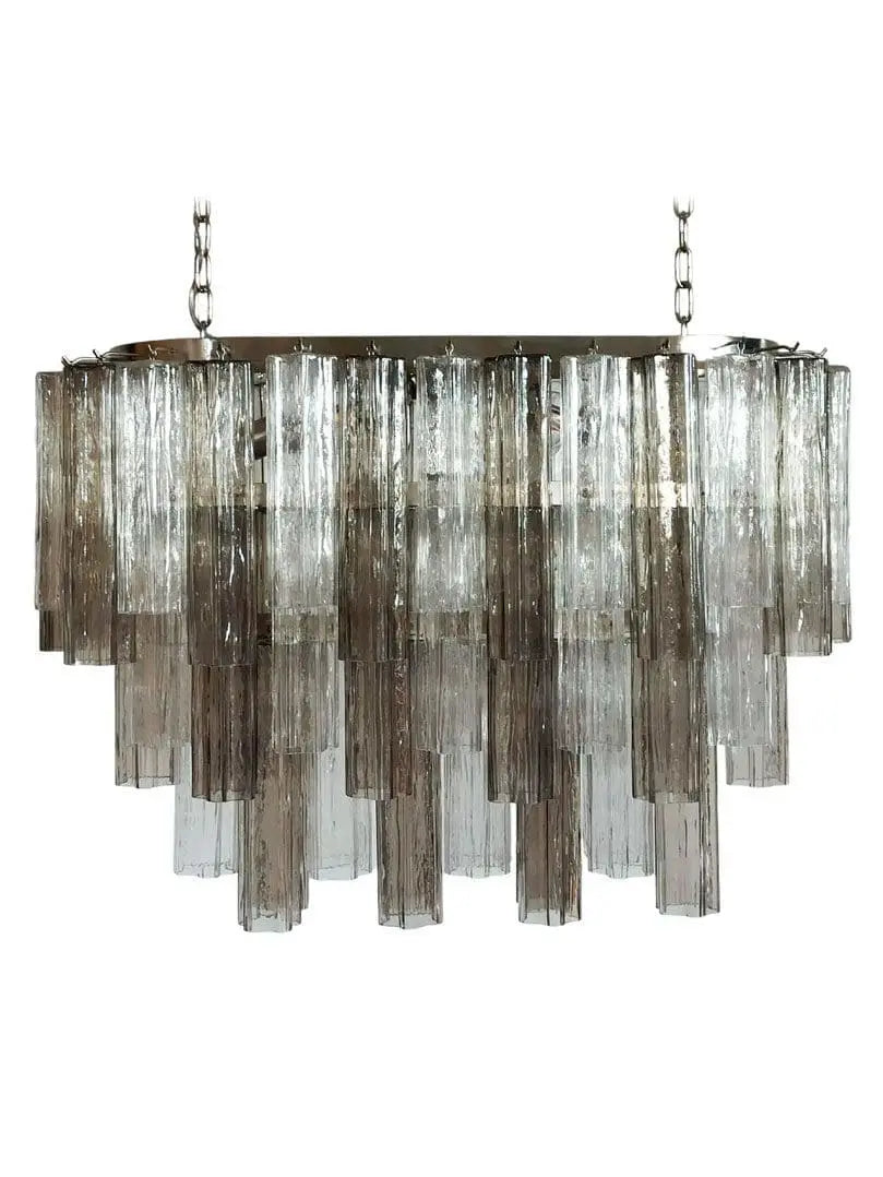 Pastel Art Glass Chandelier – 62 Tubes