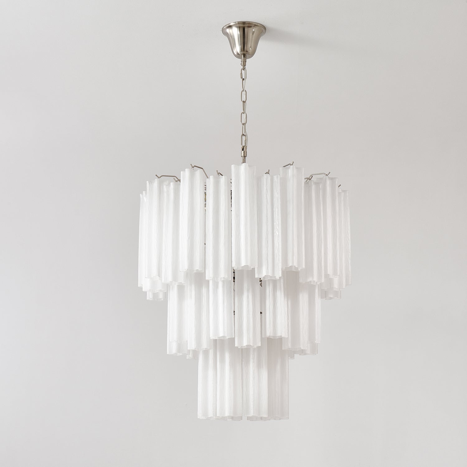 Pastel Art Glass Tubes Chandelier
