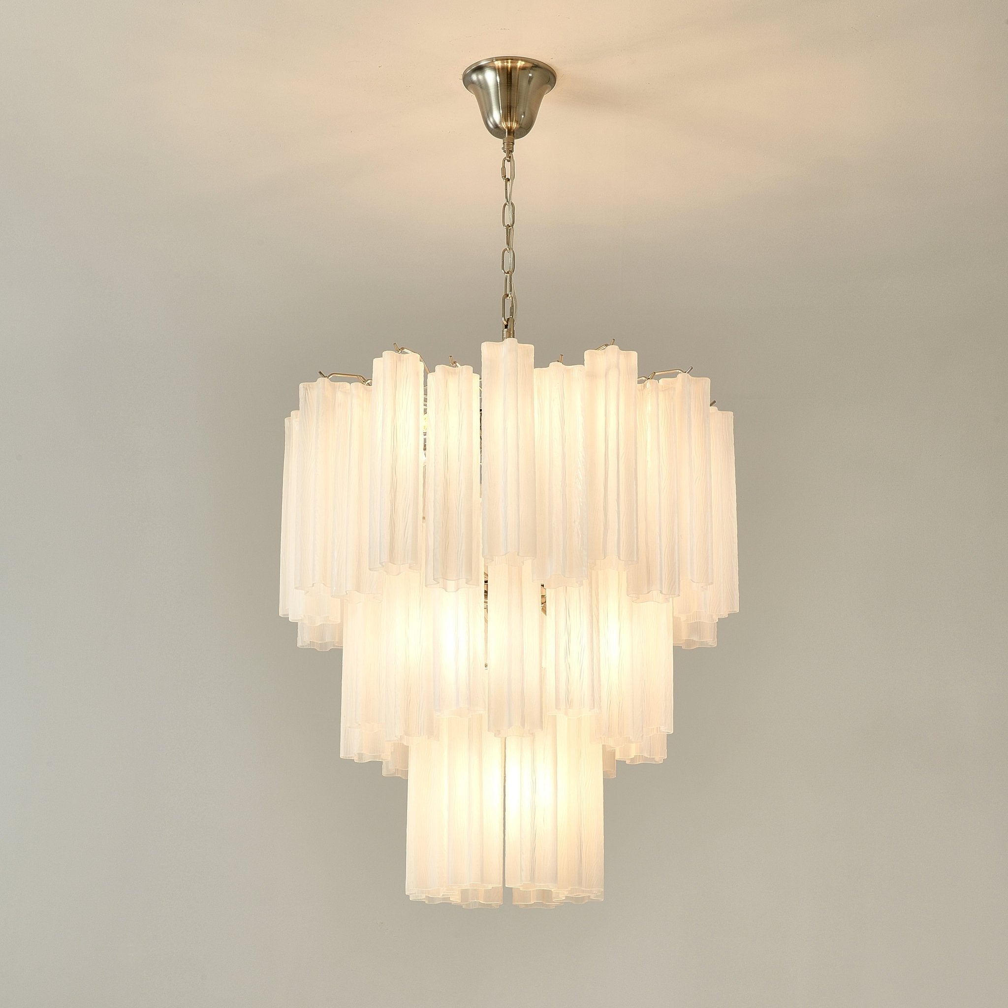 Pastel Art Glass Tubes Chandelier