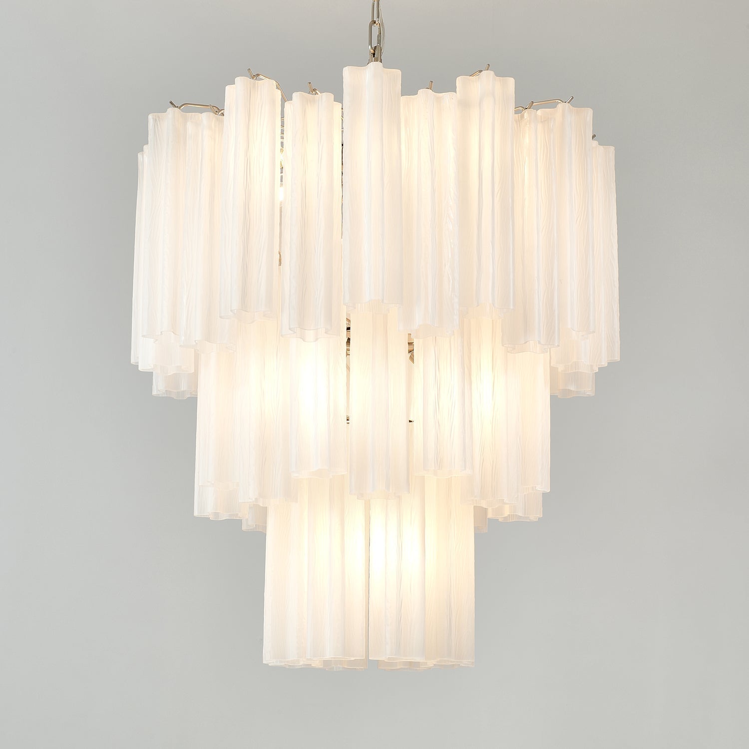 Pastel Art Glass Tubes Chandelier