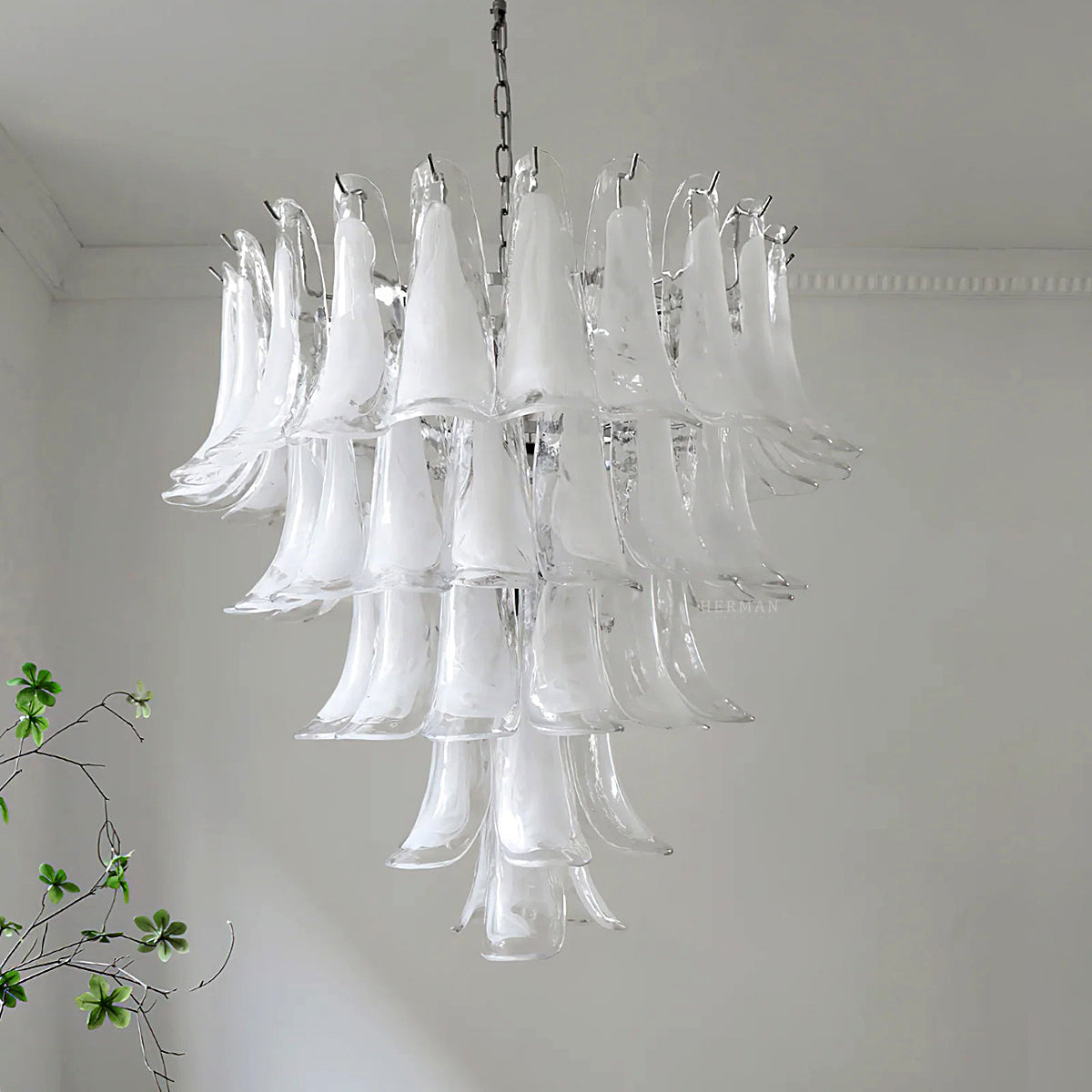 Anthesis Art Glass Chandelier