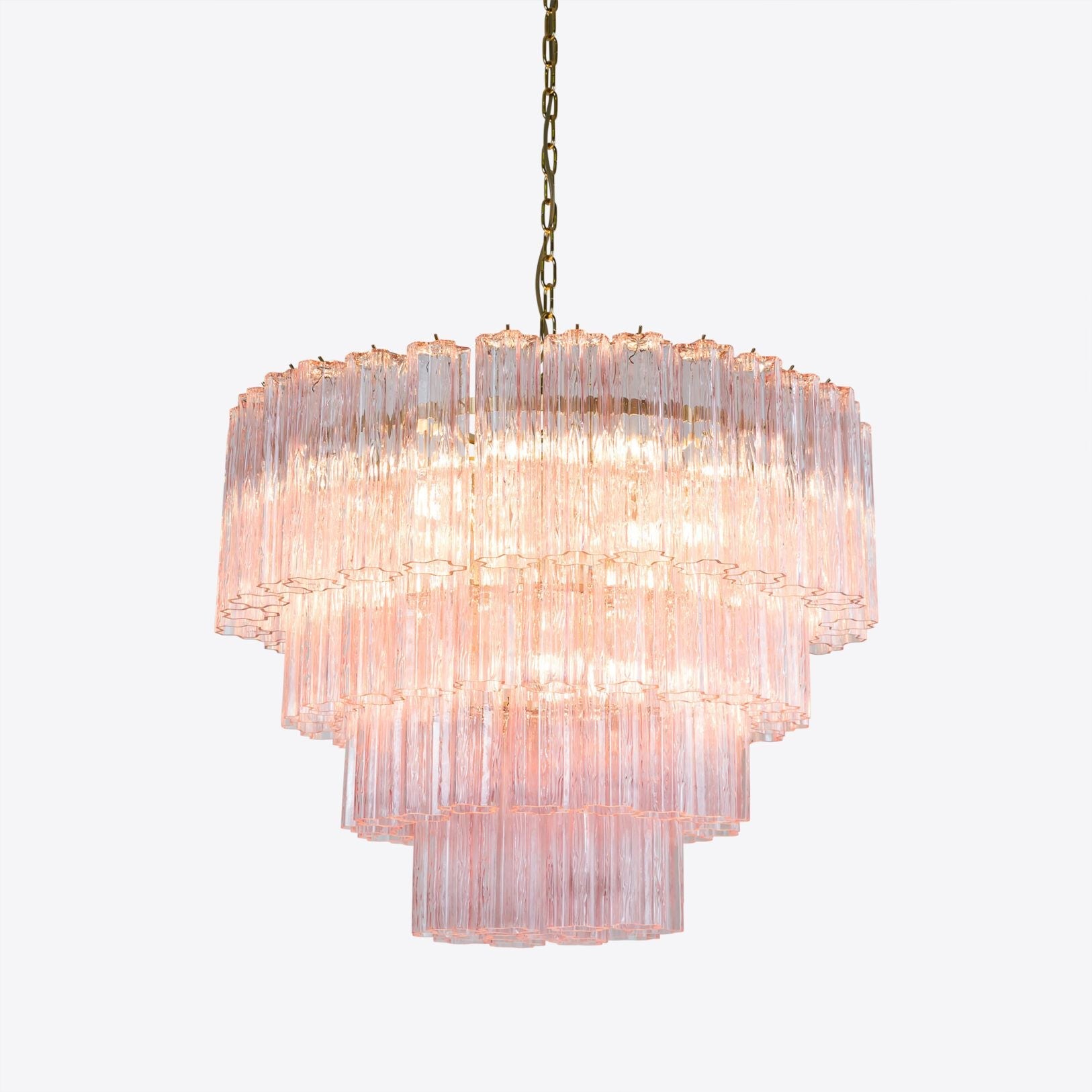 Pastel Art Large Glass Chandelier 31.5"