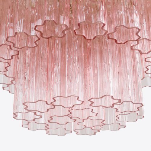 Pastel Art Large Glass Chandelier 31.5"