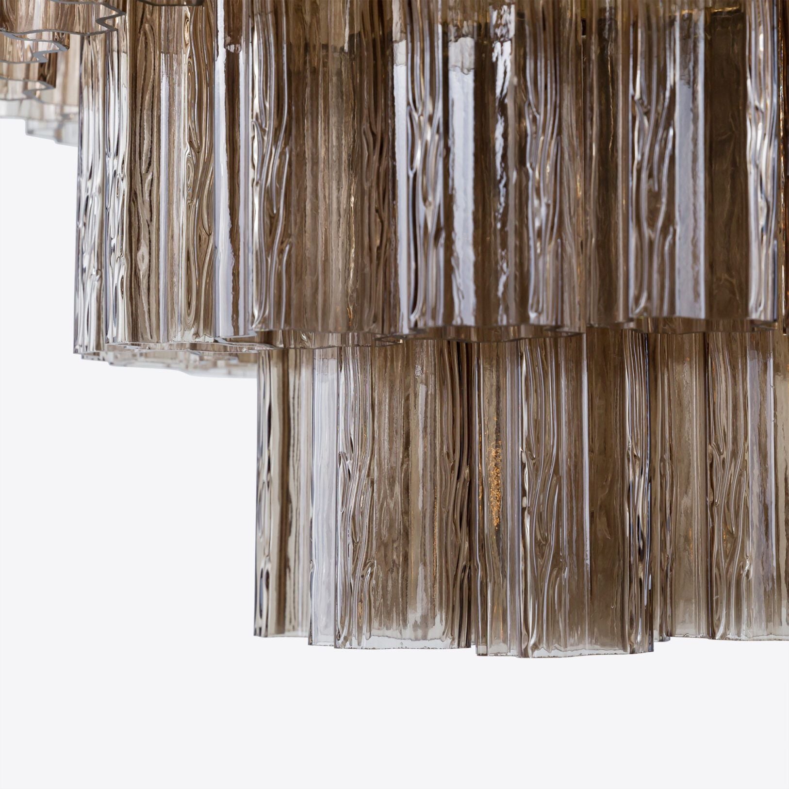 Pastel Art Large Glass Chandelier 31.5"