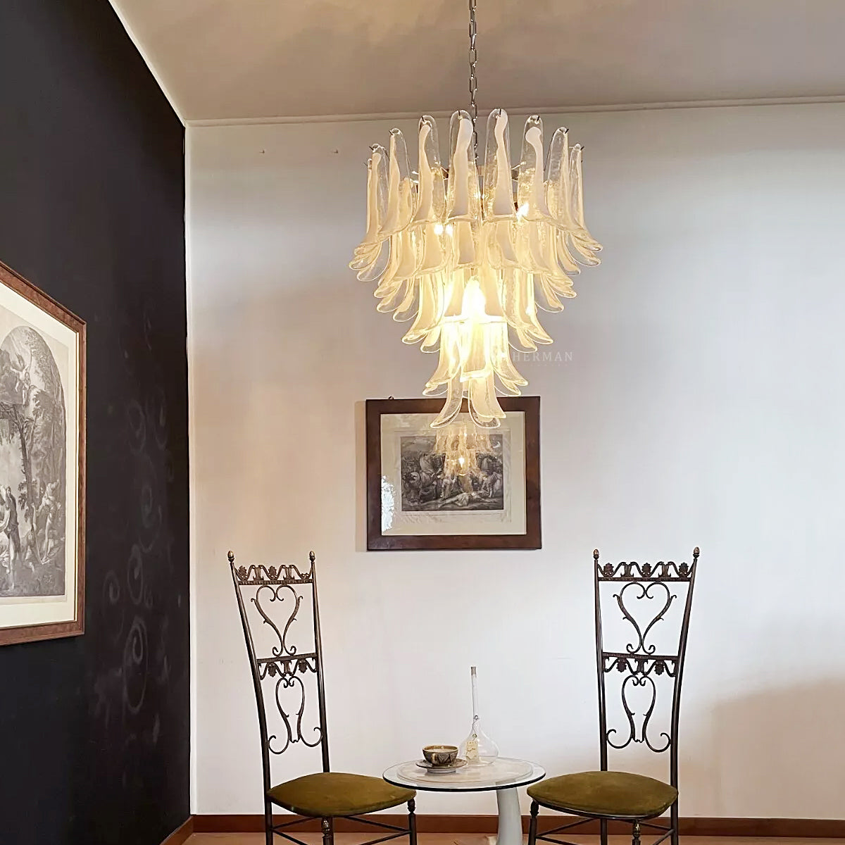 Anthesis Art Glass Chandelier