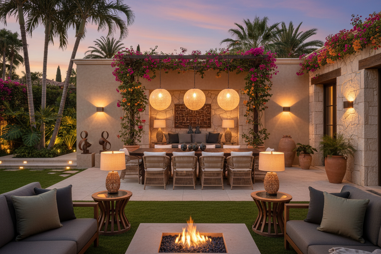 豪华户外露台场景