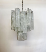 Pastel Art White Glass Chandelier – 30 Tubes