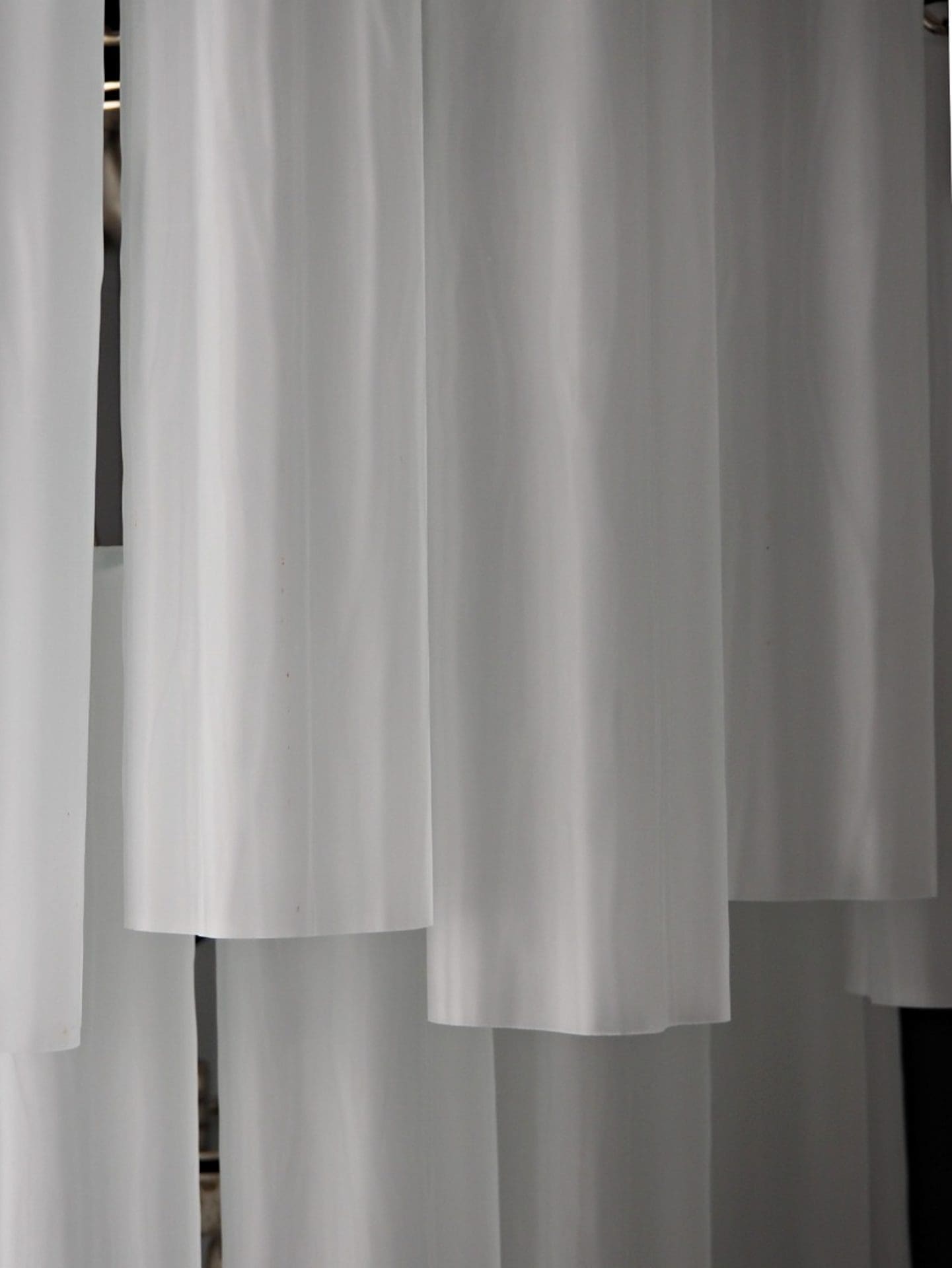 Pastel Art Matte White Glass Chandelier – 48 Tubes