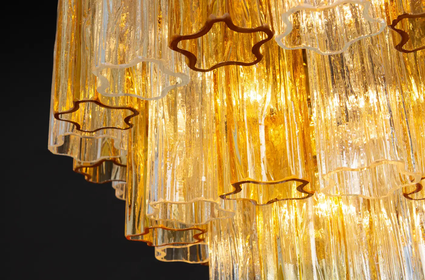 Pastel Art Light Yellow Glass Flush Mount