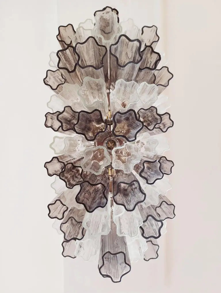 Pastel Art Glass Chandelier – 62 Tubes