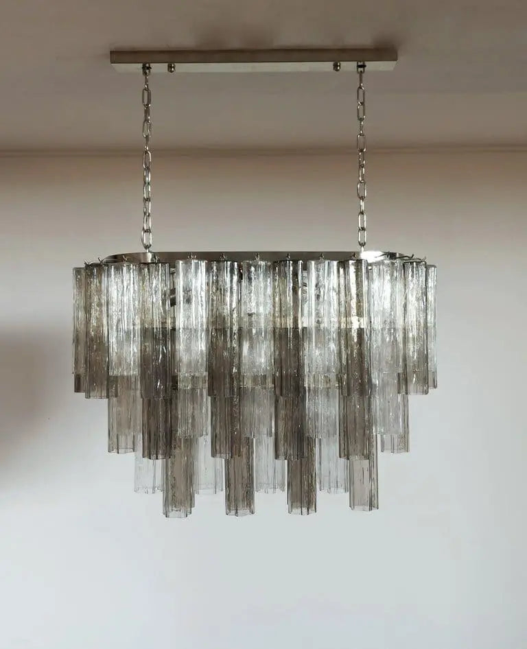 Pastel Art Glass Chandelier – 62 Tubes