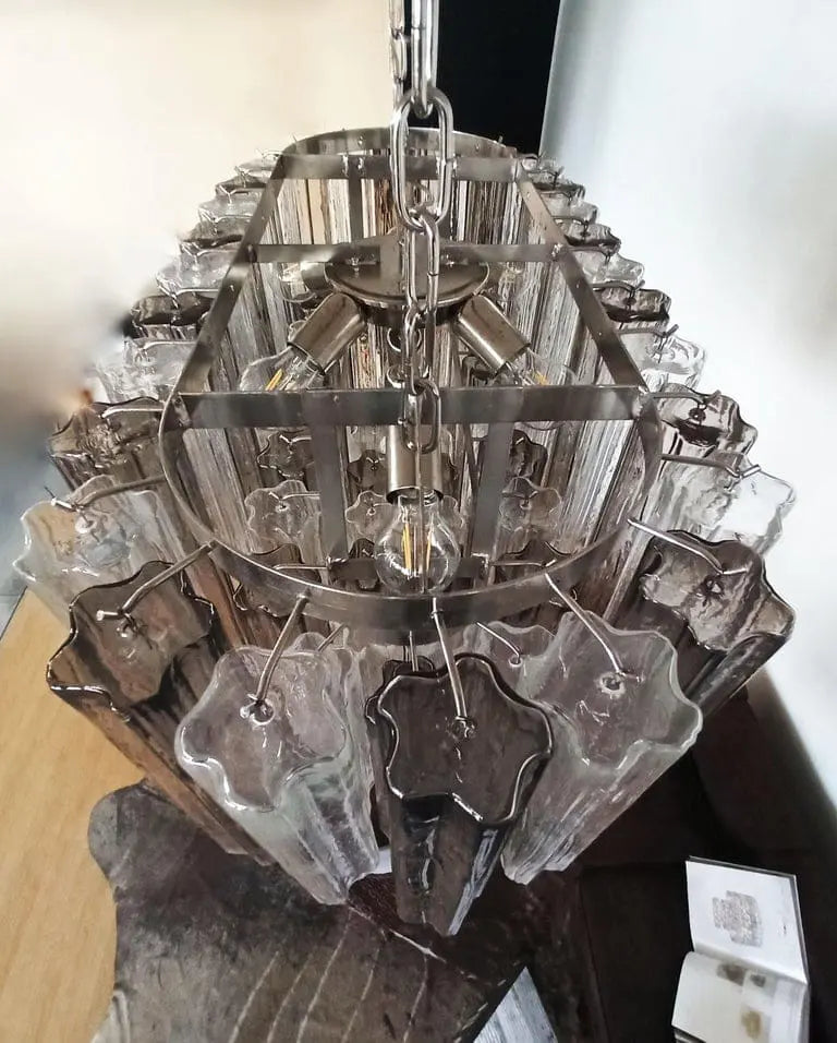 Pastel Art Glass Chandelier – 62 Tubes