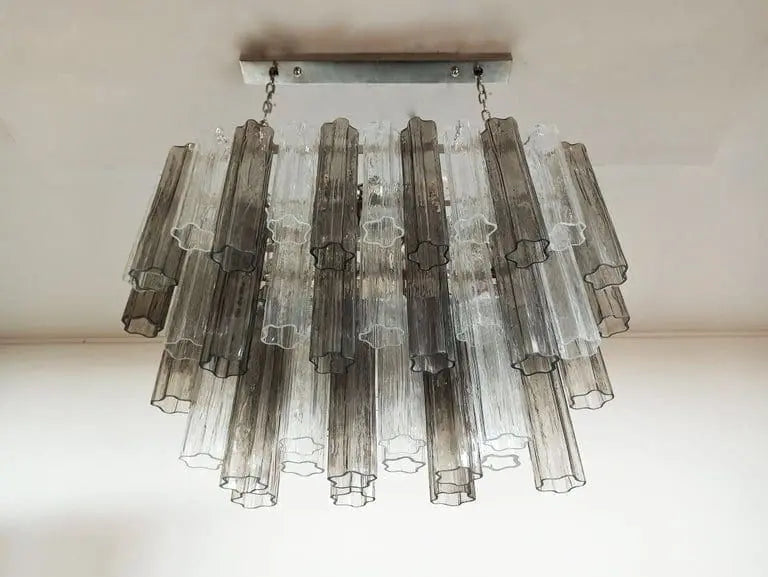 Pastel Art Glass Chandelier – 62 Tubes