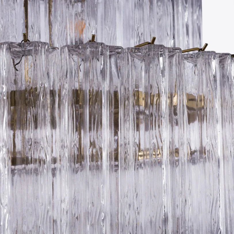 Pastel Art Glass Chandelier 31"