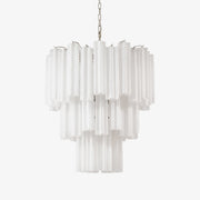 Pastel Art Glass Tubes Chandelier