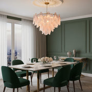 Anthesis Art Glass Chandelier-Pink