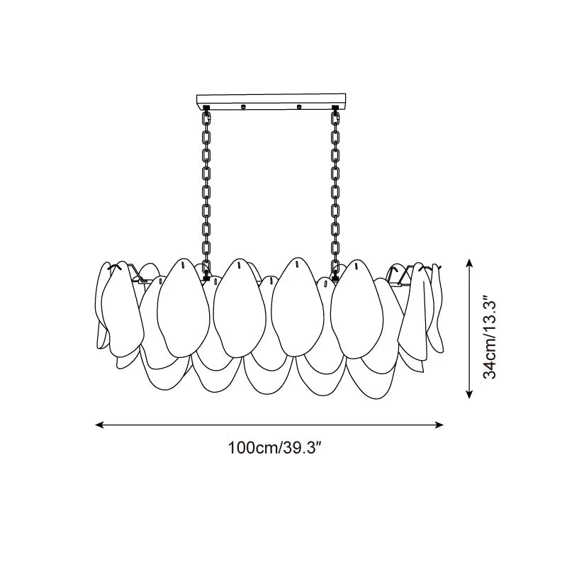 Aurelia Glass Chandelier
