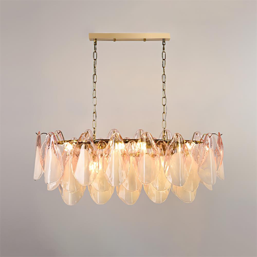 Anthesis Art Glass Chandelier-Pink