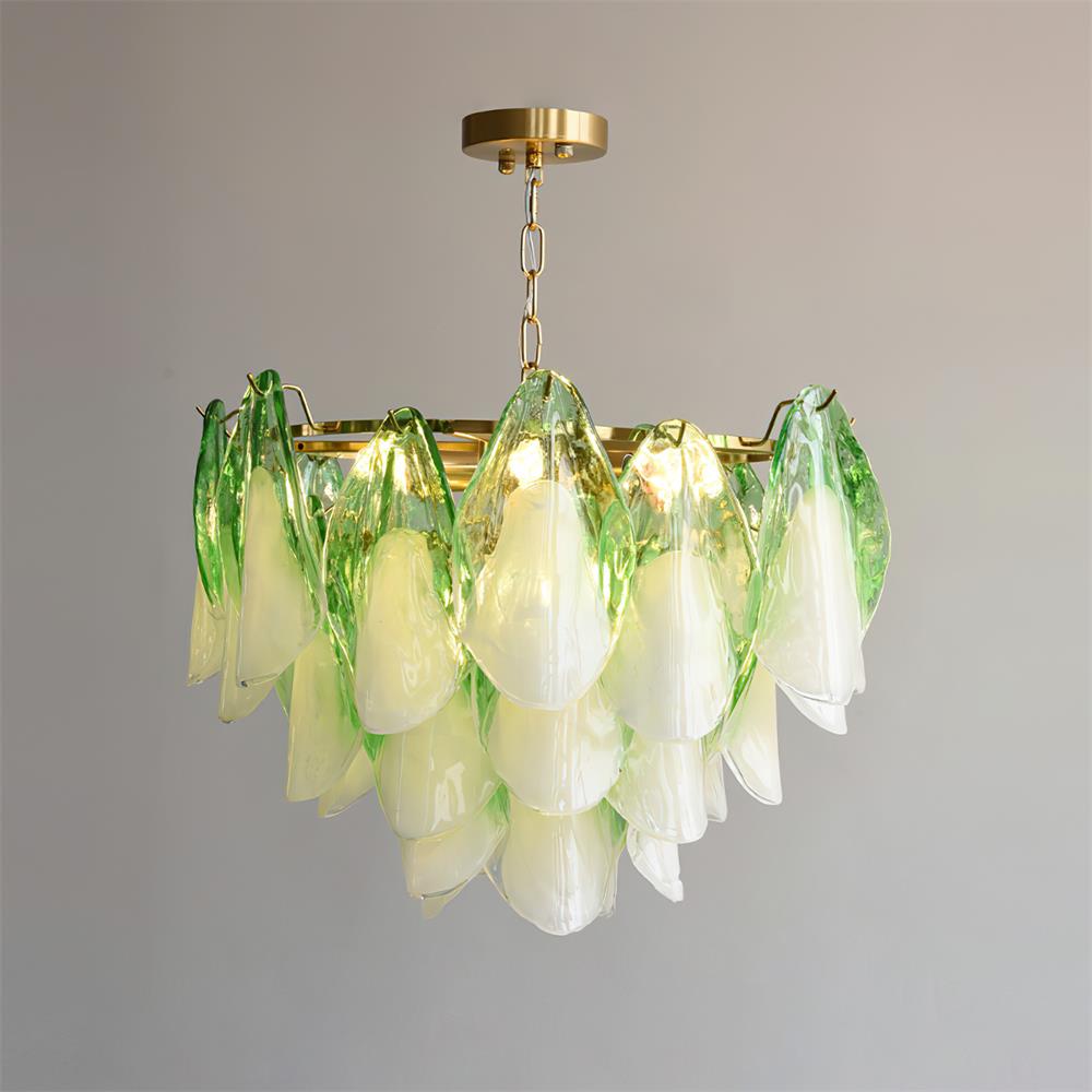 Anthesis Art Glass Chandelier-Pink