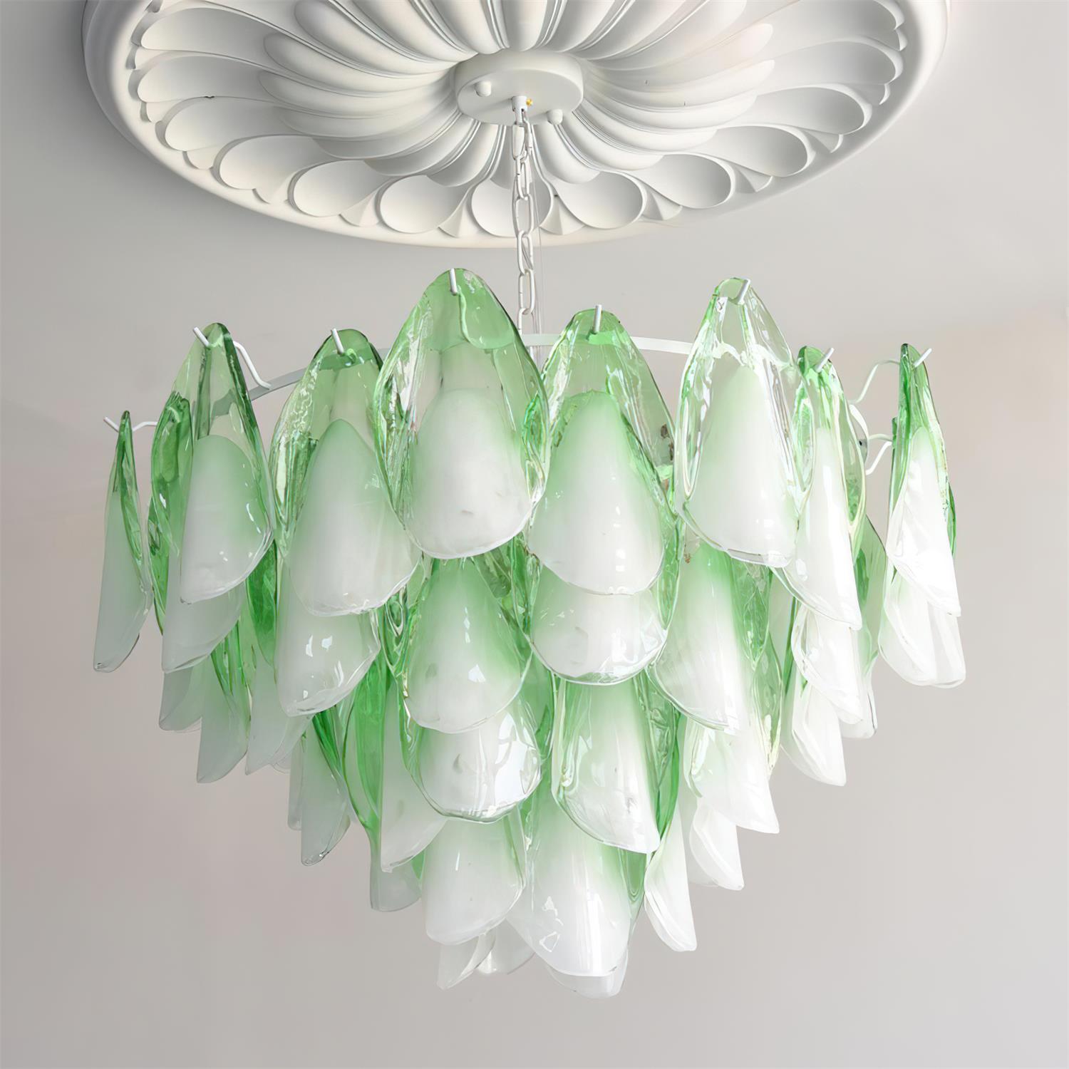 Anthesis Art Glass Chandelier-Pink