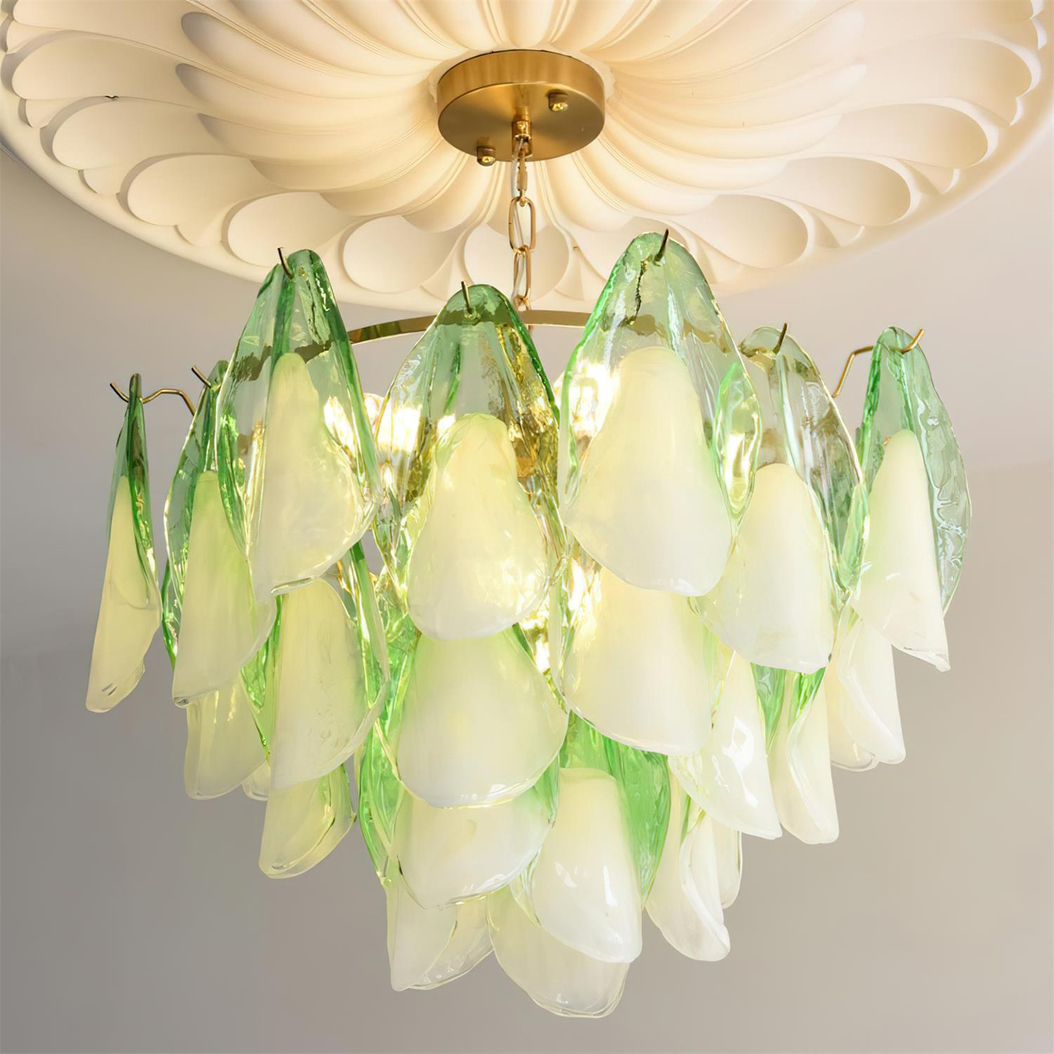Anthesis Art Glass Chandelier-Pink