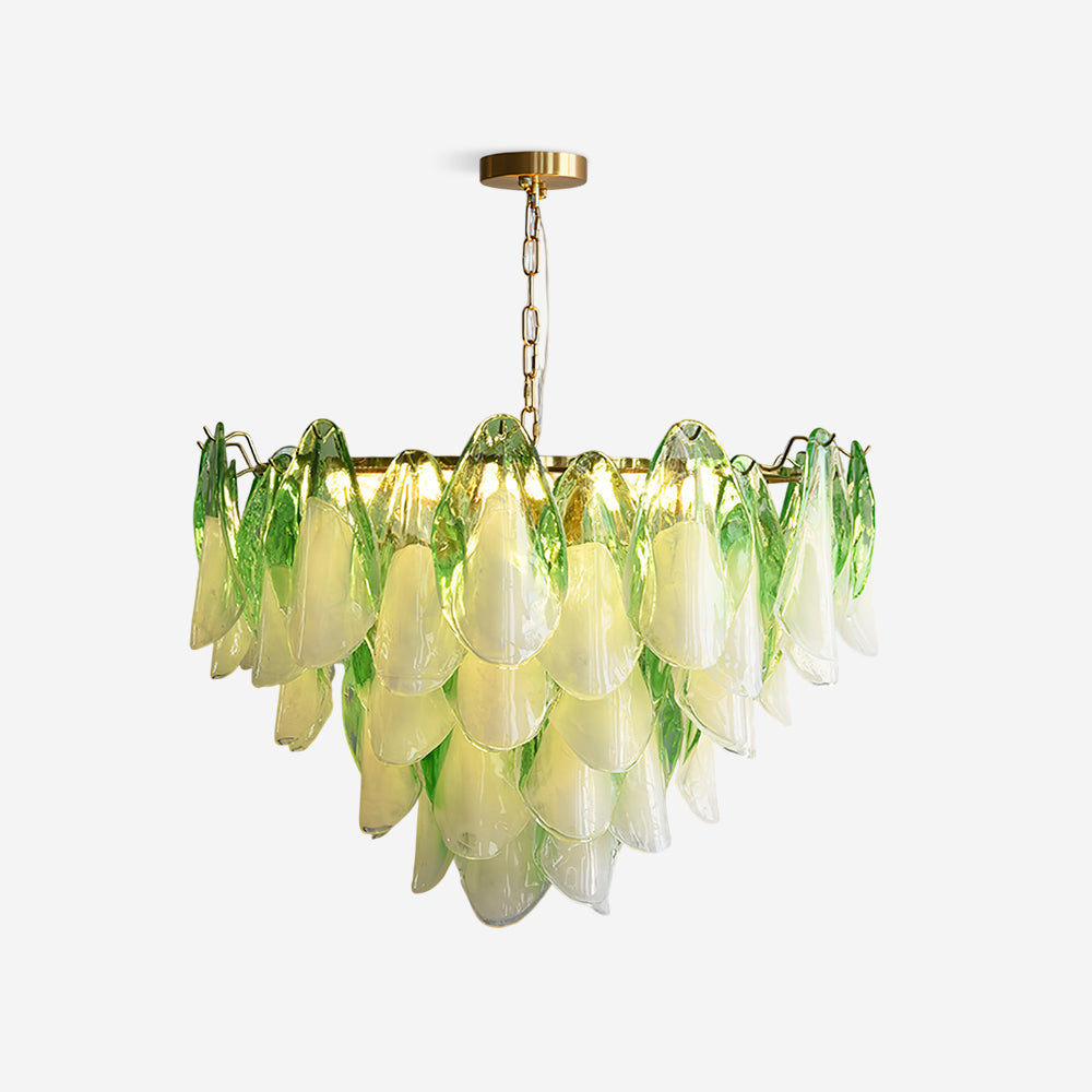 Anthesis Art Glass Chandelier-Pink