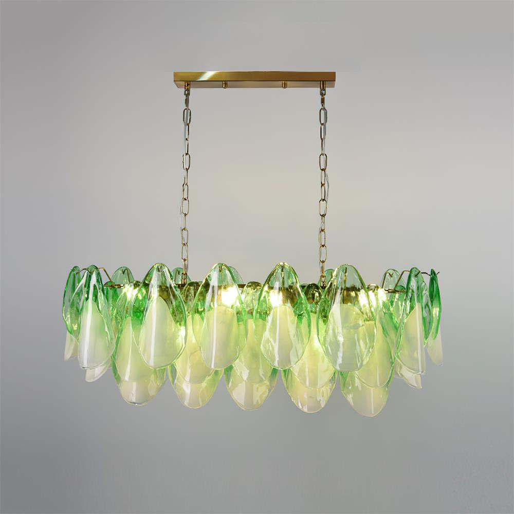 Anthesis Art Glass Chandelier-Pink