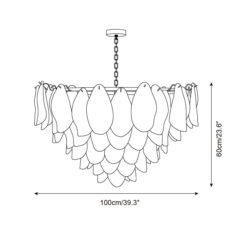 Aurelia Glass Chandelier