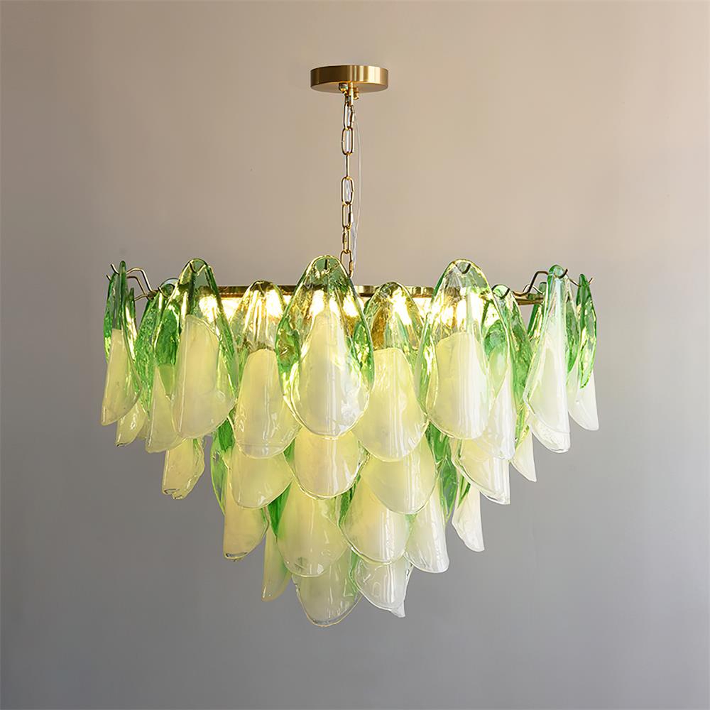 Anthesis Art Glass Chandelier-Pink
