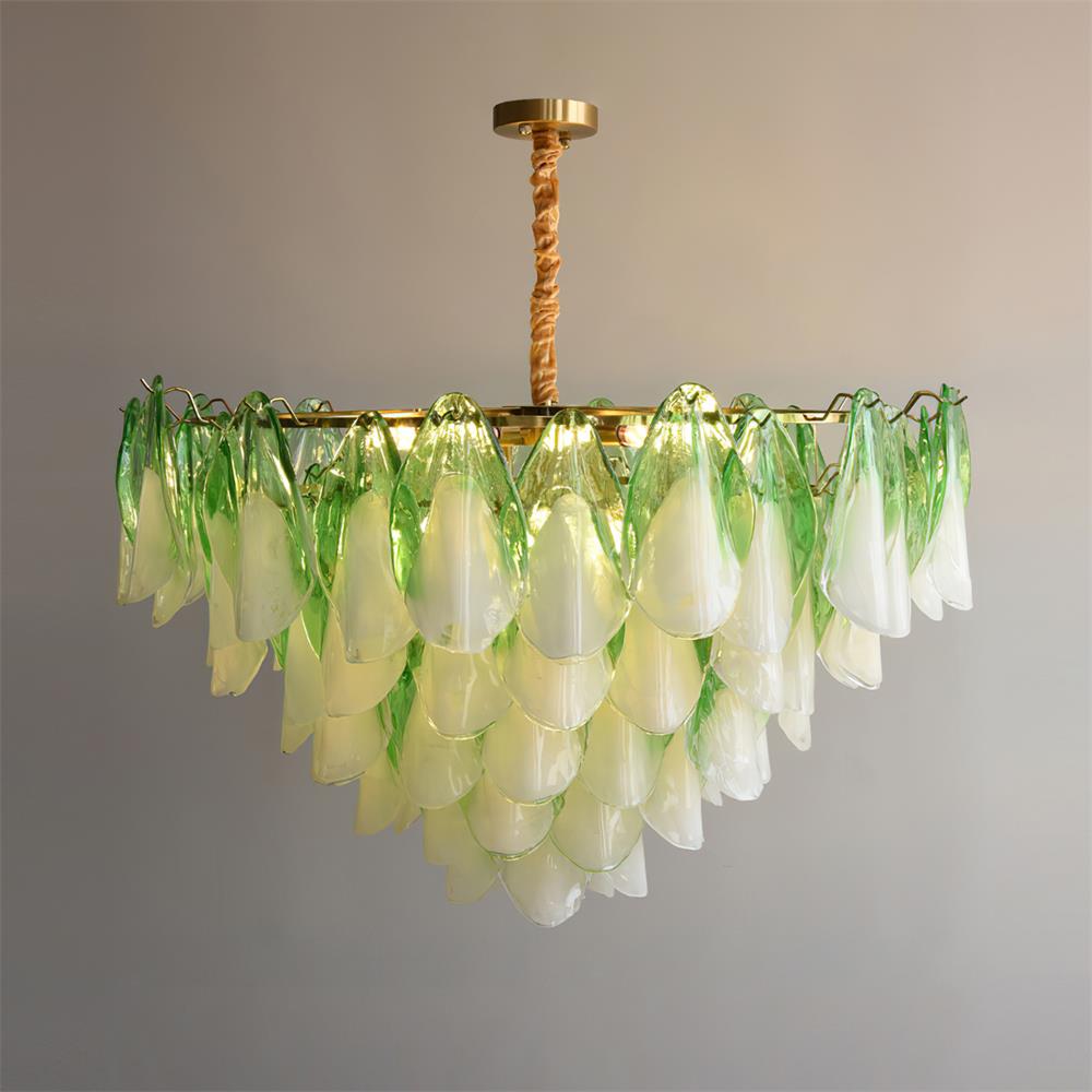 Anthesis Art Glass Chandelier-Pink